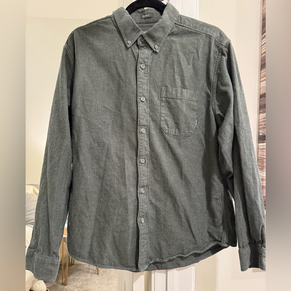 Green Eddie Bauer button up